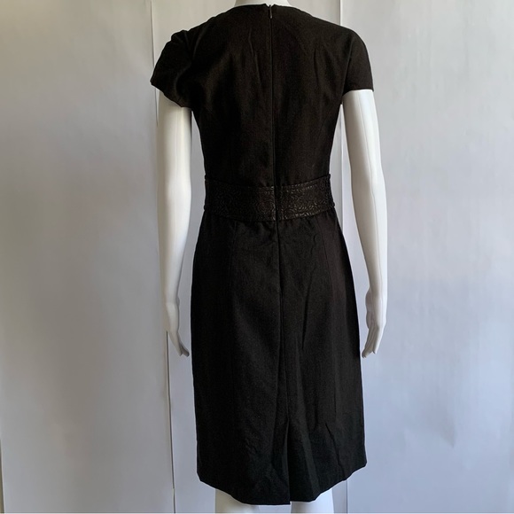 Etro Sheath Dress Lana Wool brocade trim waist - Picture 2 of 16